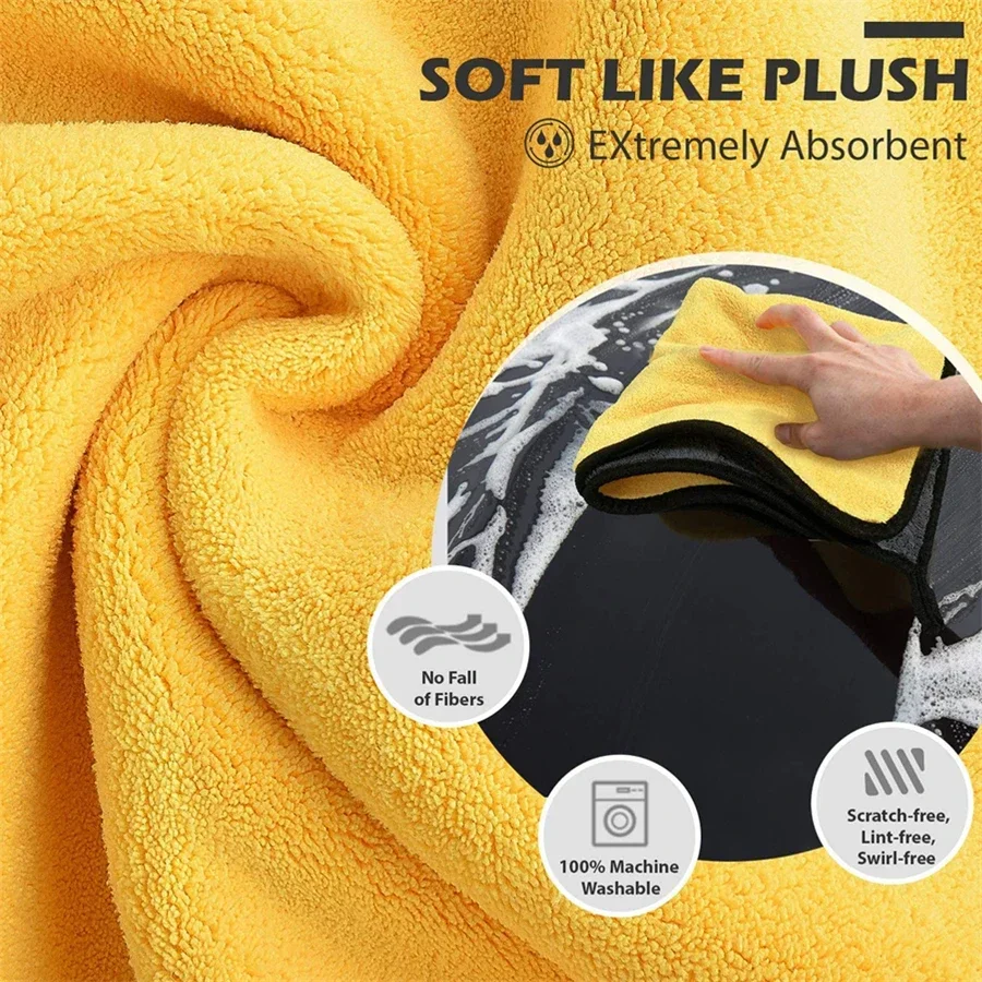 Microfiber Car Cleaning Towels – Soft Quick-Dry Wiping Cloths (30×60 cm, Multi-Pack) - Image 4