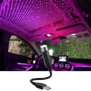 Mini LED Car Roof Star Light Projector – Galaxy Night Lamp USB Interior Atmosphere Light