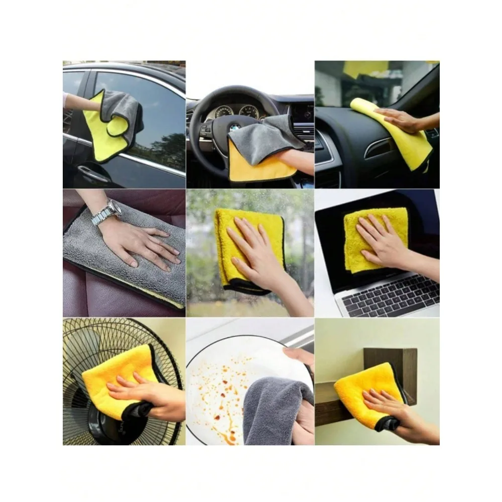 Microfiber Car Cleaning Towels – Soft Quick-Dry Wiping Cloths (30×60 cm, Multi-Pack) - Image 5