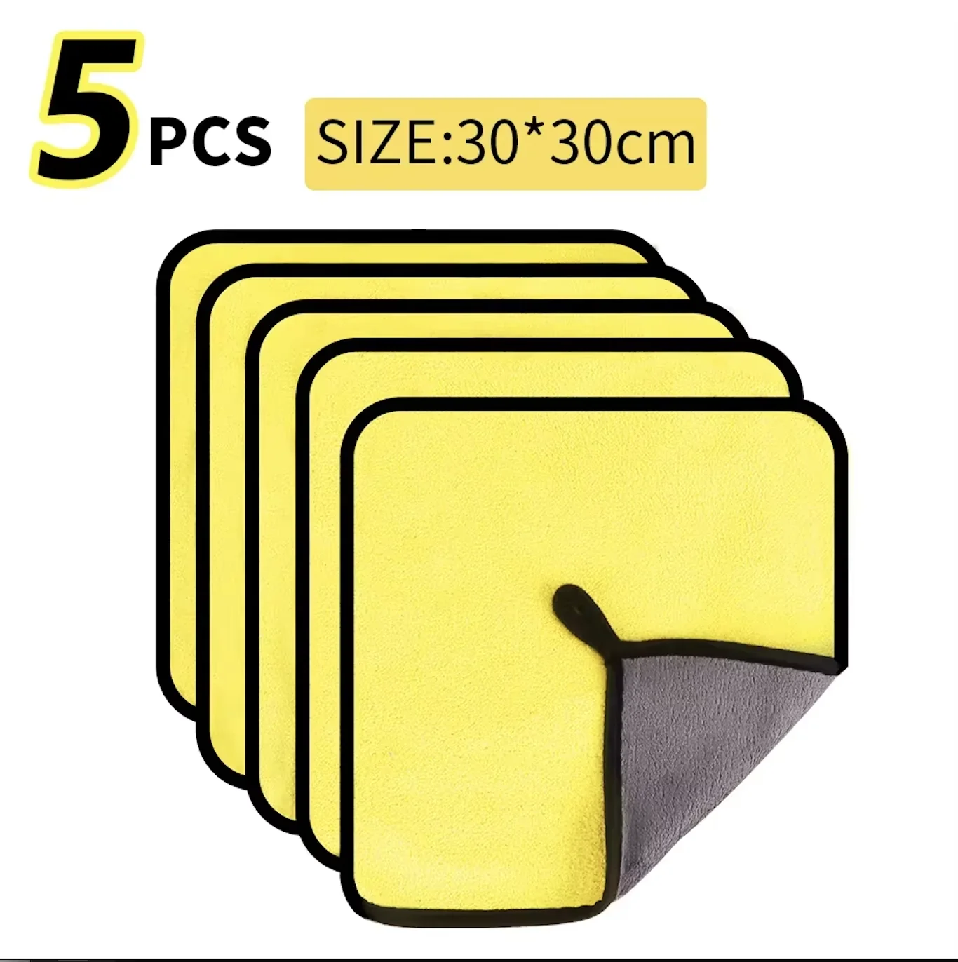 Microfiber Car Cleaning Towels – Soft Quick-Dry Wiping Cloths (30×60 cm, Multi-Pack) - Image 12