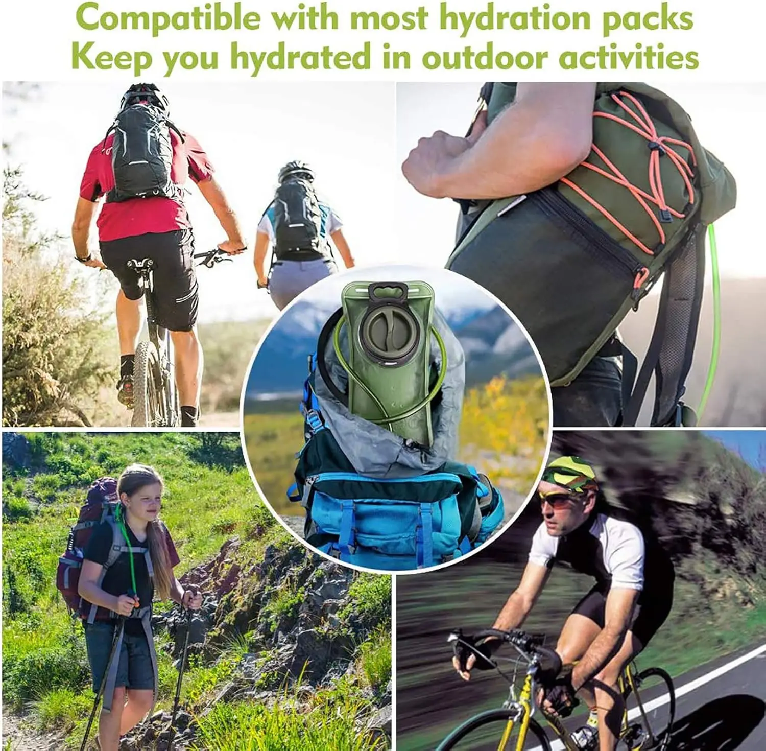 Hydration Bladder 2l Water Bladder For Hiking Backpack Leak Proof Water Reser... - Image 3