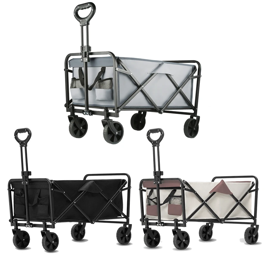 Heavy Duty Large Capacity Folding Beach Wagon Outdoor Foldable Wagon For Camp... - Image 2