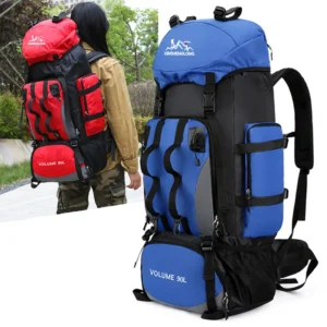 90l Waterproof Hiking Trekking Bag Backpack Rucksack Large Capacity Travel Ba...