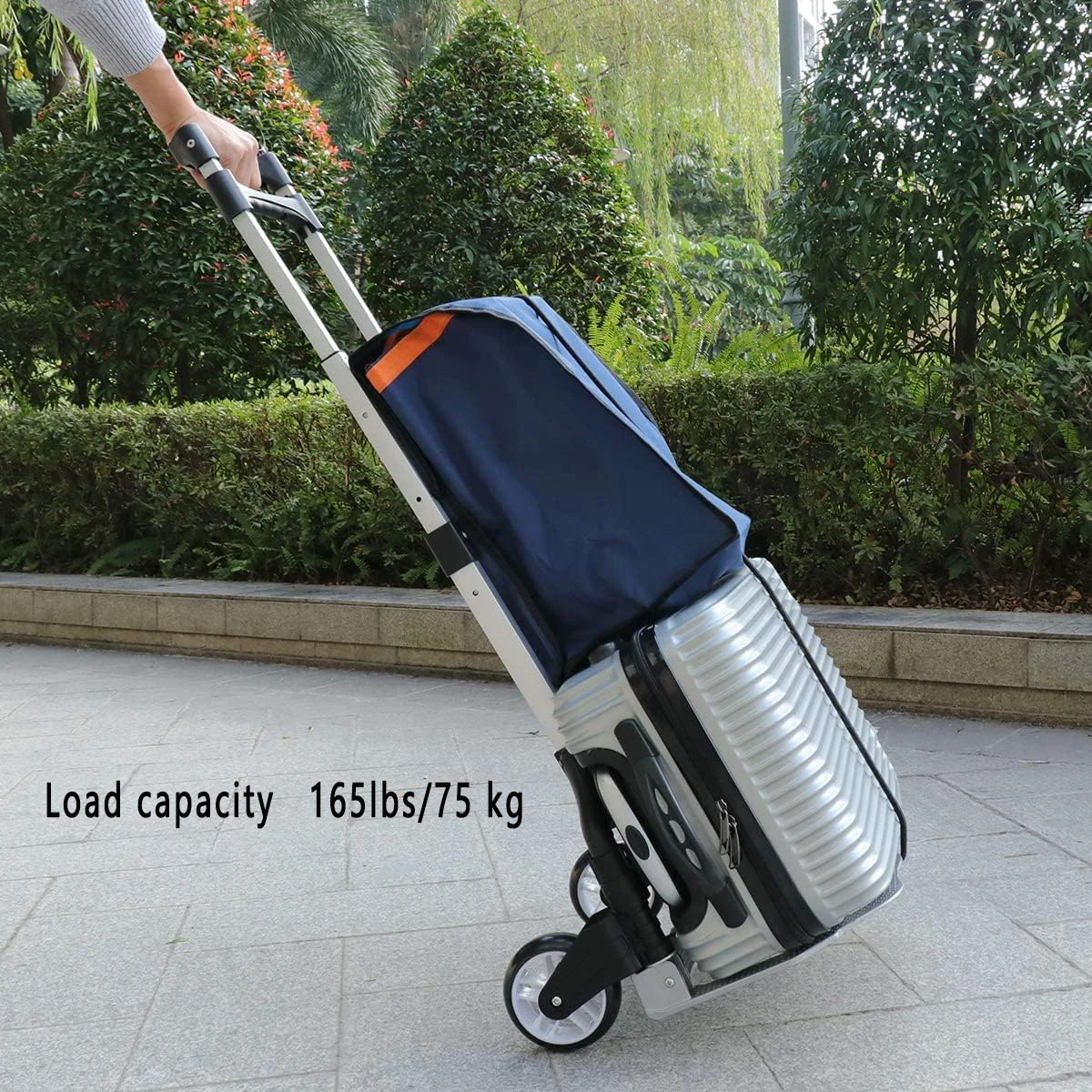 Folding Hand Truck Heavy Duty Luggage Cart Lightweight Portable Aluminum Lugg... - Image 5