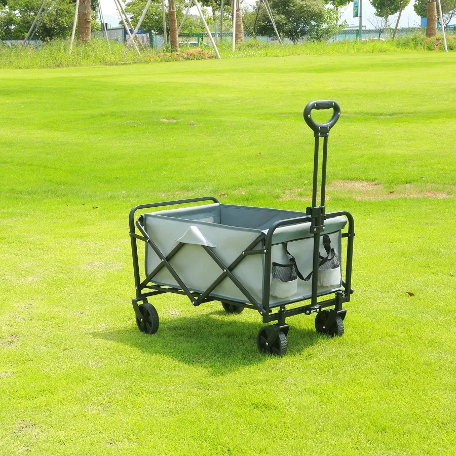 Heavy Duty Large Capacity Folding Beach Wagon Outdoor Foldable Wagon For Camp... - Image 6